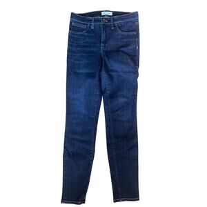 Madewell Jeans Womens 27 Blue Stretch Denim 9" High Rise Skinny 28” Inseam